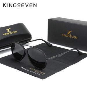 Чоловічі поляризаційні сонцезахисні окуляри KINGSEVEN N7936 Black Gray Код/Артикул 184 123883