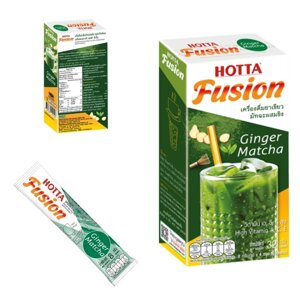 Розчинний зелений чай Матчу з імбиром, оригінальний порошковий напій, 100% натуральні трави, Hotta Fusion, 8 Під