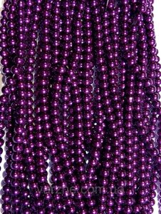 3 шт Керамічний перли, темно фіолетовий 6 мм Код/Артикул 192 КВ-1060_6