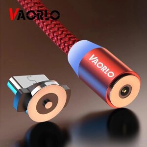 VAORLO Магнітний зарядний кабель Micro USB для мобільного телефону Android, швидка зарядка, модний зарядний кабель Під