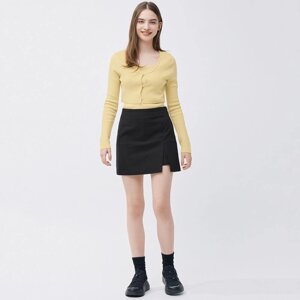 GU by Uniqlo Міні-спідниця із заниженою талією та розрізом Pan+E під замовлення з Японії за 30 днів, доставка