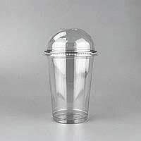 34 шт Пластикові стакани під купольну кришку з кришкою 300 мл Код/Артикул 87