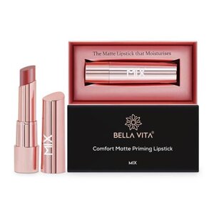 Матова помада-праймер: відтінок Рожево-коричневий (3,5 г), Comfort Matte Priming Lipstick Power Nap Rose Brown, Bella