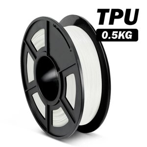 Пластик/філамент для 3D-друку SUNLU TPU , 1.75mm, 0.5kg, Білий Код/Артикул 57 01105002B