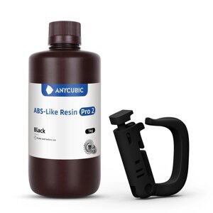 Фотополімерна смола для 3D принтера чернач Anycubic ABS-Like Resin Pro 2 BLACK / Фотополімер для 3D друку Код/Артикул 57