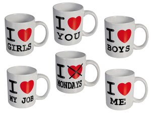 Кухоль керамічний "I love my job" 5х8 см Код/Артикул 78/8206-2