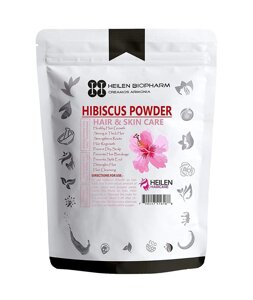 Косметичний порошок Гібіскусу (100 г), Hibiscus Powder, Heilen Biopharm під замовлення з Індії за 45 днів, доставка