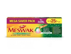 Зубна паста Dabur Meswak Mega Saver Pack 200г під замовлення з Індії за 45 днів, доставка безкоштовна