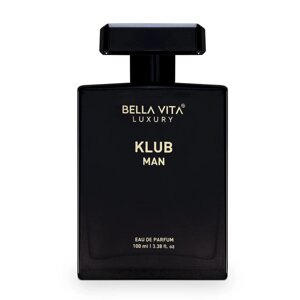 Bella Vita Luxury KLUB Man Eau De Parfum Духи для чоловіків з лимоном, трояндою та ваніллю|Мускусний та пряний стійкий