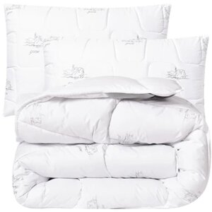 Набір Sei Design SoftDreams Ковдра зимова євро 200x220 см штучний лебединий пух + 2 подушки 50х70 см (4820227287611)