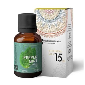 Ефірна олія Перечної М'яти (15 мл), Peppermint Essential Oil, Heilen Biopharm Під замовлення з Індії 45 днів.