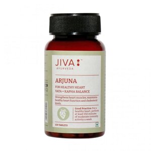Арджуна (120 таб, 500 мг), Arjuna Tablets, Jiva Під замовлення з Індії 45 днів. Безкоштовна доставка.