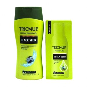 Набір для волосся Тричуп із Чорним кмином (200 + 100 мл), Trichup Black Seed Set, Vasu Під замовлення з Індії 45 днів.