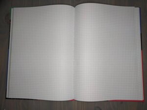 Книга канценлярська А4 формату, 192 аркушів (384 сторінки) офсетний папір у клітку Код/Артикул 26