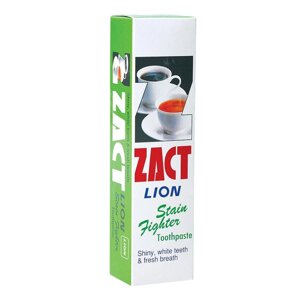 Zact Зубна паста Lion Stain Fighter, Блискучі, білі зуби та свіже дихання, 160 г - Тайський Під замовлення з Таїланду