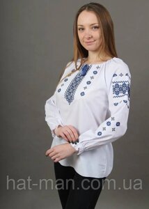 Вишиванка «Діва» синя 3XL та 4XL Код/Артикул 2