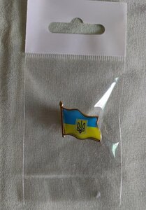 2 шт Брошь прапор України 2см Код/Артикул 87