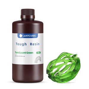 Фотополімерна смола Anycubic Tough Resin Translucent Green (Полупрозорий зелений) Код/Артикул 57 SRXTG-105C