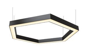 LED світильник фігурний VERONA -HEX 1020*1180мм 108Вт 4200К (нейтральне біле світло) чорний корпус Код/Артикул 149