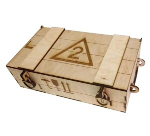 Подарунковий чемодан з дерева Woodcraft 35Х20 Код/Артикул 29 А204