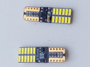 Лампа світлодіодна W5W 12V W2,1*9,5D 24SMD (40/14)+обманка T10 24SMD/0105 Код/Артикул 4118
