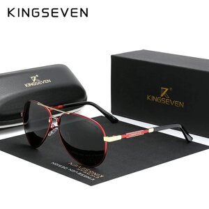 Чоловічі поляризаційні сонцезахисні окуляри KINGSEVEN N7899 Red Gray Код/Артикул 184