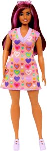 Лялька Barbie Fashionistas 207 із сукнею-светром із принтом сердечка Код/Артикул 75 935