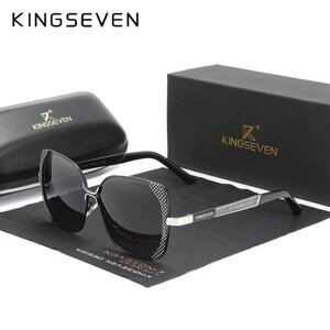 Жіночі поляризаційні сонцезахисні окуляри KINGSEVEN N7011 Black Код/Артикул 184