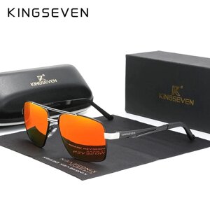 Чоловічі поляризаційні сонцезахисні окуляри KINGSEVEN N7755 Black Red Код/Артикул 184