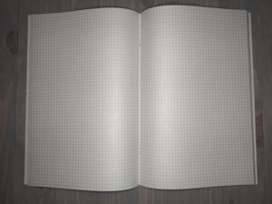 Книга канценлярська А4 формату, 96 аркушів (192 сторінки) газетний папір у клітку Код/Артикул 26