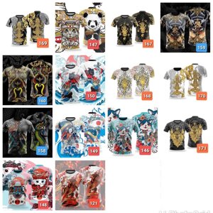 Футболка футболка унісекс для чоловіків і жінок з дизайнерським принтом 3D модний вуличний одяг Бог тваринний звір Під