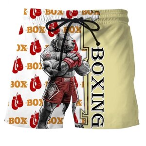Чоловічі шорти з 3D-принтом для боксу ММА, кікбоксингу, муайтай, для боротьби з м'язами, літні круті трендові Під