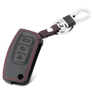 Новий шкіряний чохол для дистанційного ключа автомобіля для Ford Focus 2 седан хетчбек, автомобільні аксесуари під