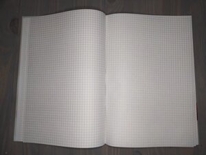 Книга канценлярська А4 формату, 176 аркушів газетний папір у клітку Код/Артикул 26