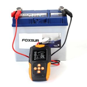 Тестер автомобільного акумулятора FOXSUR 12/24 3-200А Orange Код/Артикул 13