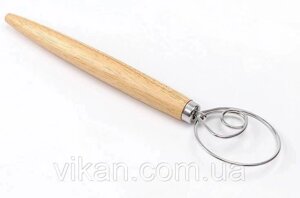 Вінчик датський для замісу тіста з дерев'яною ручкою і для збивання яєць Код/Артикул 186 венчик датский