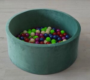 Сухий Басейн для дітей з кольоровими кульками в комплекті 192 кульки, басейн манеж, дитячий сухий басейн, безкаркасний