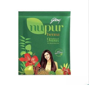 Нупур: лікувальна хна для волосся 9 трав (120 г), Nupur Henna Goodness of 9 Herbs, Godrej Під замовлення з Індії 45
