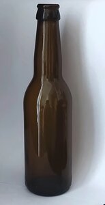 56 шт Пляшка скло коричнева 330 мл з кришкою упаковка