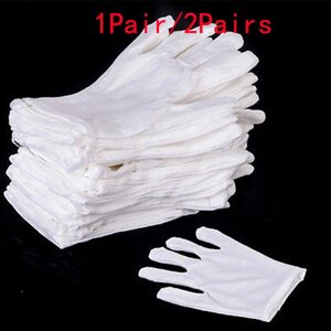 Білі інспекційні бавовняні робочі рукавички з висок…