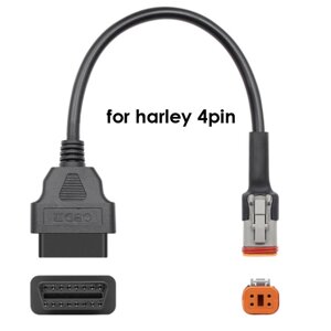 ПЕРЕХОДНИК Harley 4 pin кабель адаптер 16Pin OBD2 OBDII кабель діагностичний Код/Артикул 13