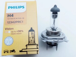 Лампа H4 60/55W 12V P43T-38 Premium (Philips) 12342PR Код/Артикул 30 4163