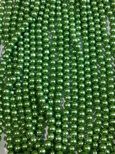 3 шт Керамічний перли, салатовий 4 мм Код/Артикул 192 КВ-1065_4