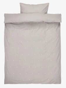 Комплект білизни ELLIE 140x200см світло-сірий з вишивкою Код/Артикул 7398680