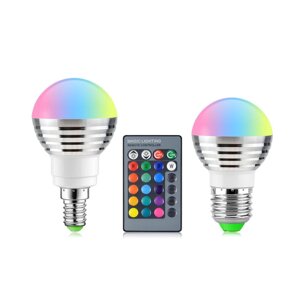 Світлодіодна лампа RGB 110 У 220 У E27, 16 кольорів, нічник Magic LED під замовлення за 30 днів доставка безкоштовна