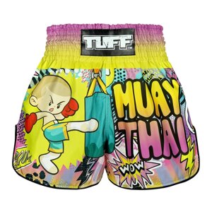 Бестселер: боксерські шорти для тайського боксу TUFF із високим вирізом у стилі ретро "The Savage Boy" Під замовлення з