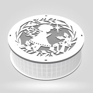 Подарункова коробка EKOSTAR d200 h60 Код/Артикул 161 11548