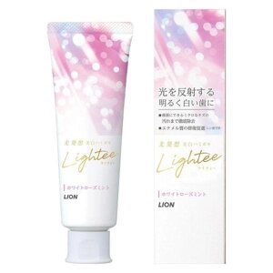 Lion Lightee Toothpaste відбілююча зубна паста зі смаком м'яти та троянди, 100 гр під замовлення з Японії за 30 днів,