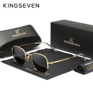 Жіночі поляризаційні сонцезахисні окуляри KINGSEVEN 7116 Gold Gray Код/Артикул 184
