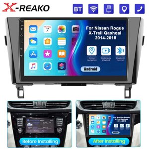 REAKOSOUND 2din Android автомобільний стерео радіо мультимедійний відеоплеєр для Nissan Qashqai J11 X-Trail 3 T32 Під